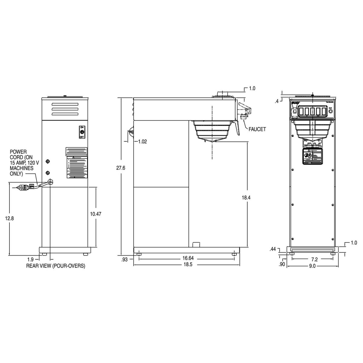 Bunn BREWER CW15-TS 120V 15A