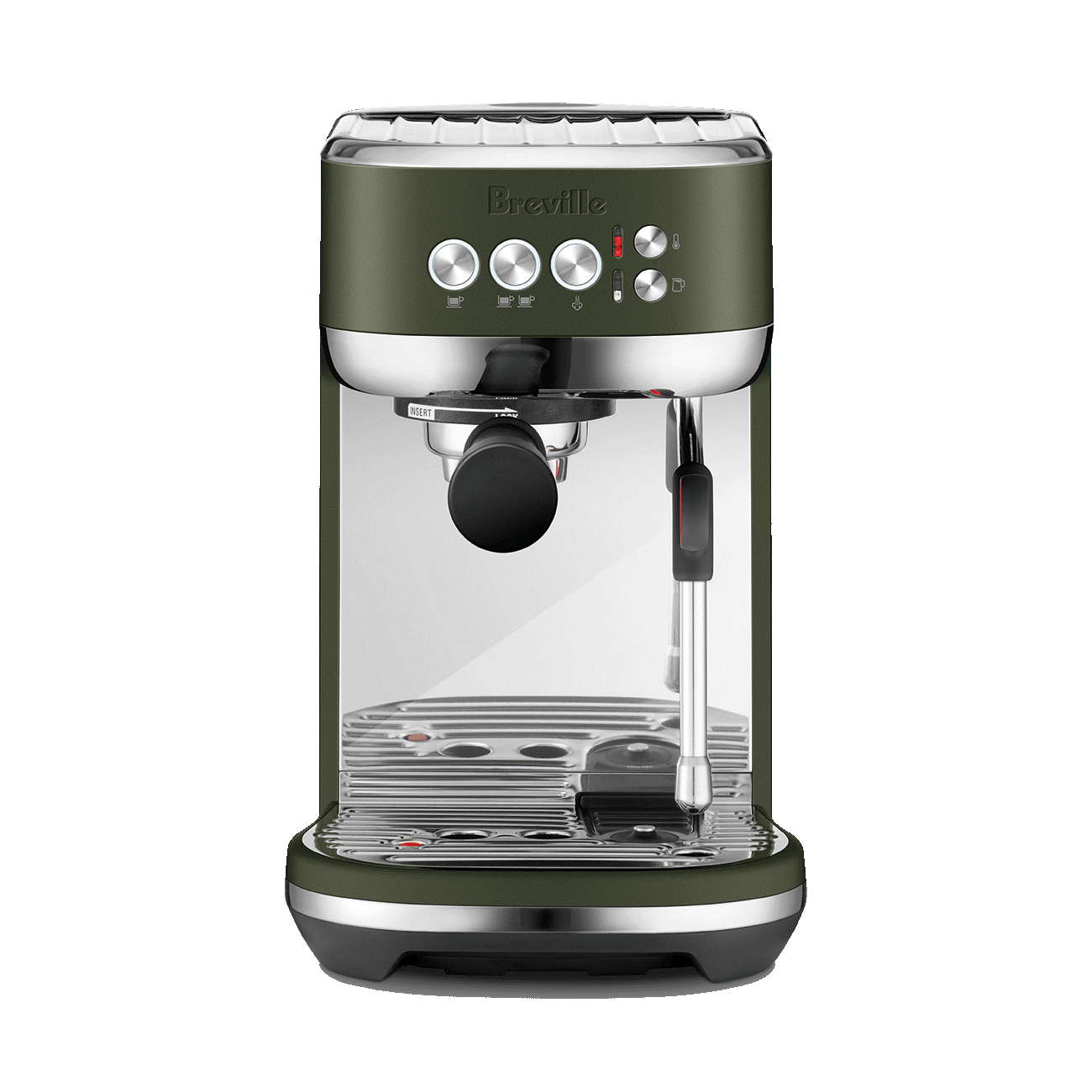 BREVILLE Bambino Plus Espresso Machine - Olive Tapenade