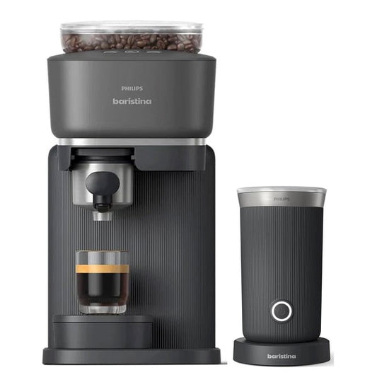 PHILIPS Baristina Espresso Machine Combo with Milk Frother - Black