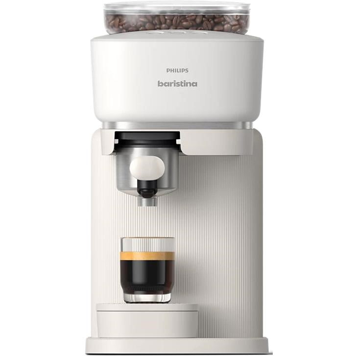 PHILIPS Baristina Espresso Machine Combo with Milk Frother - White