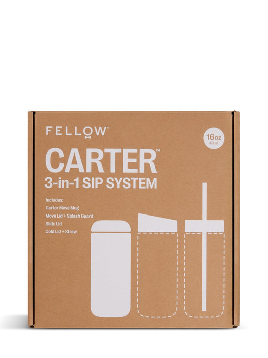 Fellow Carter 3-in-1 Sip System packaging on a white background