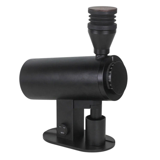 TURIN DF83V Variable Speed Single Dose Espresso Grinder, Side View