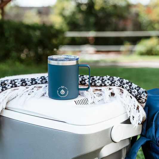 Grosche Blue insulated Travel mug