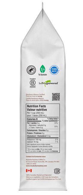 Muskoka Roastery Coffee Co Coffee Nutrition facts