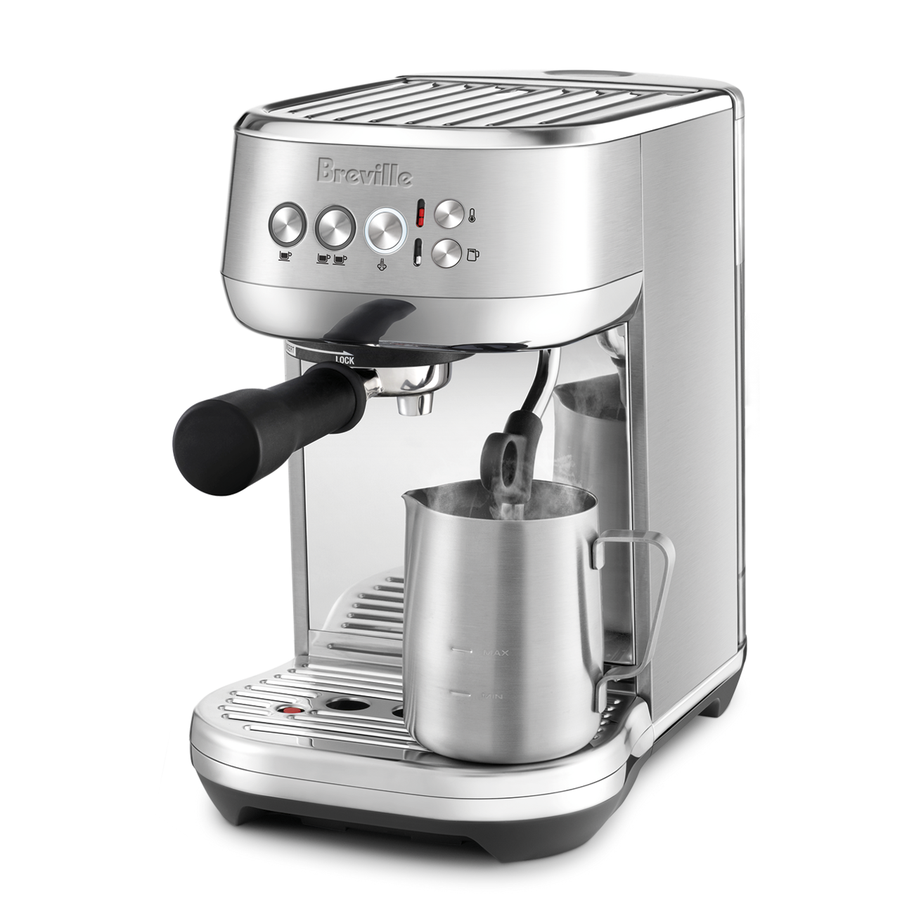 Breville Bambino Plus Espresso Machine - Black Stainless Steel