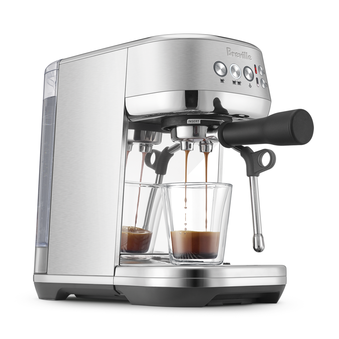 Breville Bambino Plus Espresso Machine - Black Stainless Steel