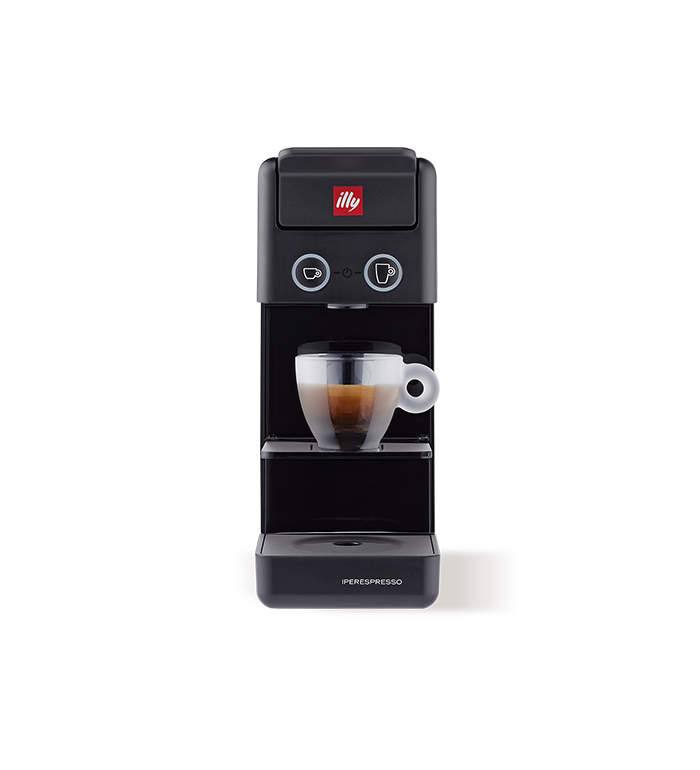 illy Y3.3 iperEspresso Machine - Black Front