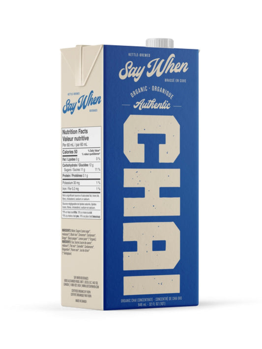 Say When Organic Authentic Chai (946ml) Right View
