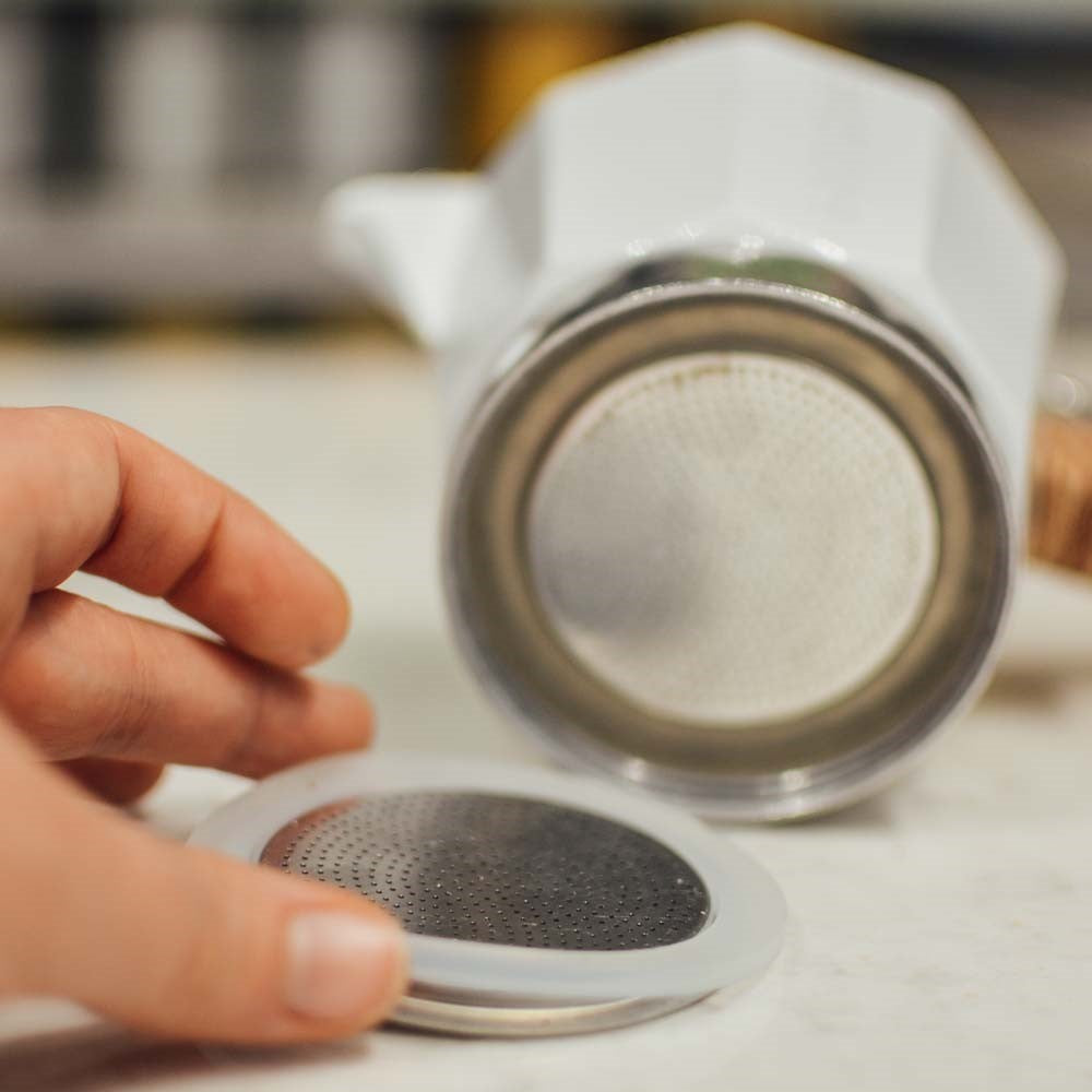 GROSCHE Replacement Silicon Gaskets & Filter for Moka Pot