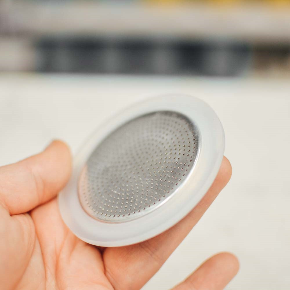 GROSCHE Replacement Silicon Gaskets & Filter for Moka Pot