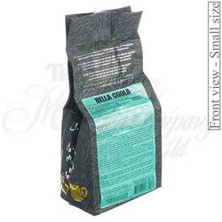 Bag of Vacuume Packed Loose Leaf Bella Coola Tea, blue/green label