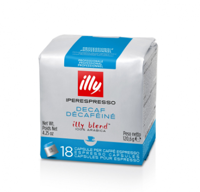 illy iperEspresso Capsules Decaf Commercial 18 pack
