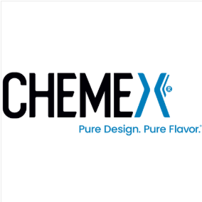 Chemex Logo with black and blue text