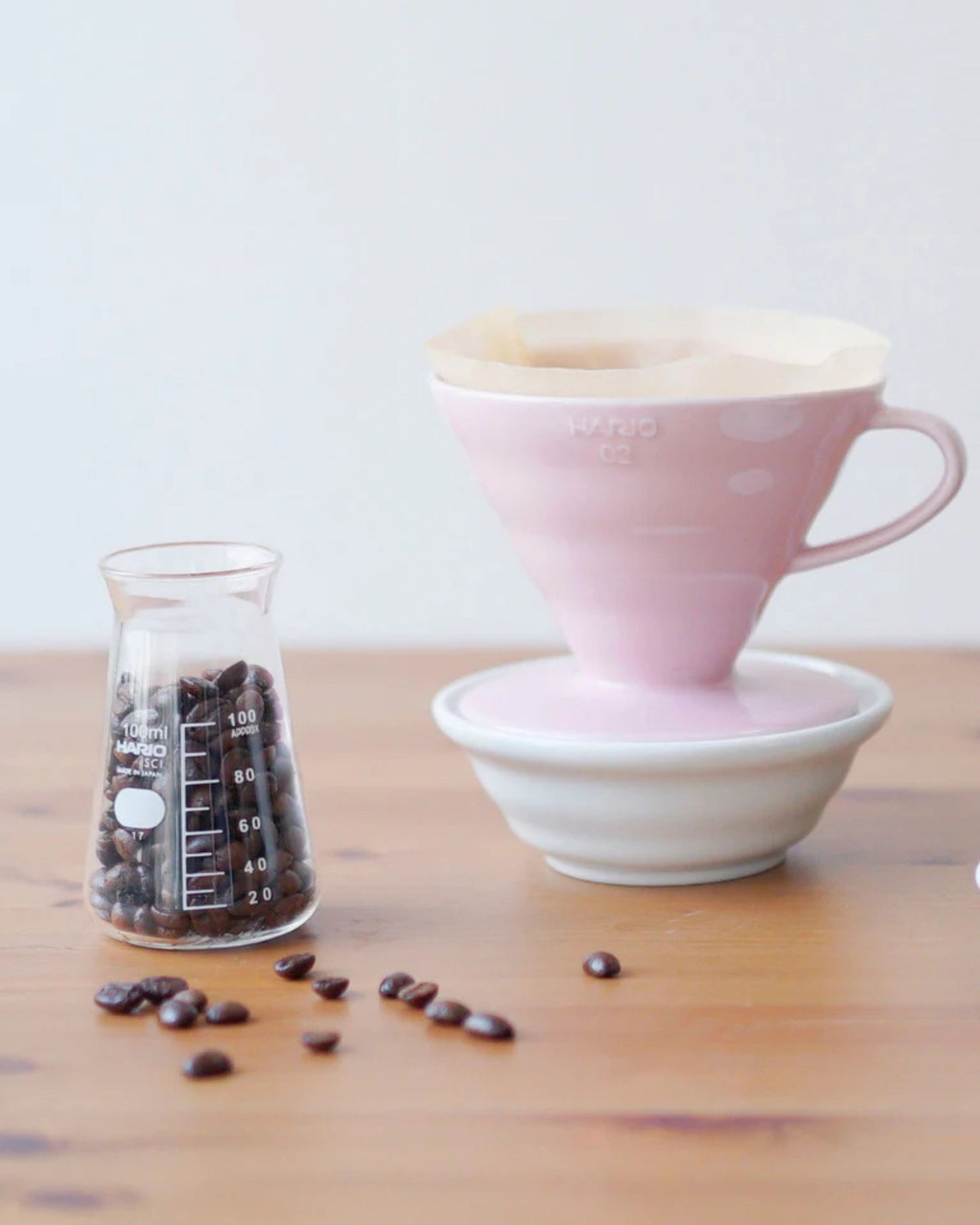 HARIO V60-02 Ceramic Dripper - Pink