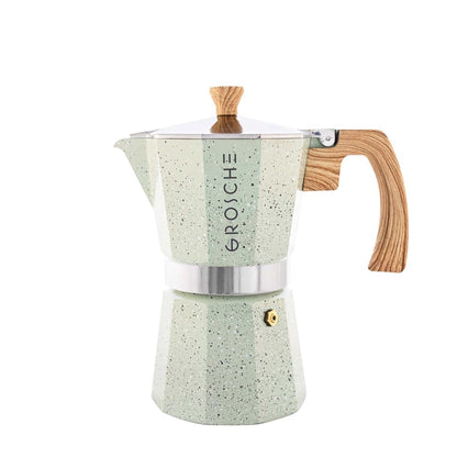 GROSCHE Milano Stone Moka Pot [6 Cup] – Mint Green