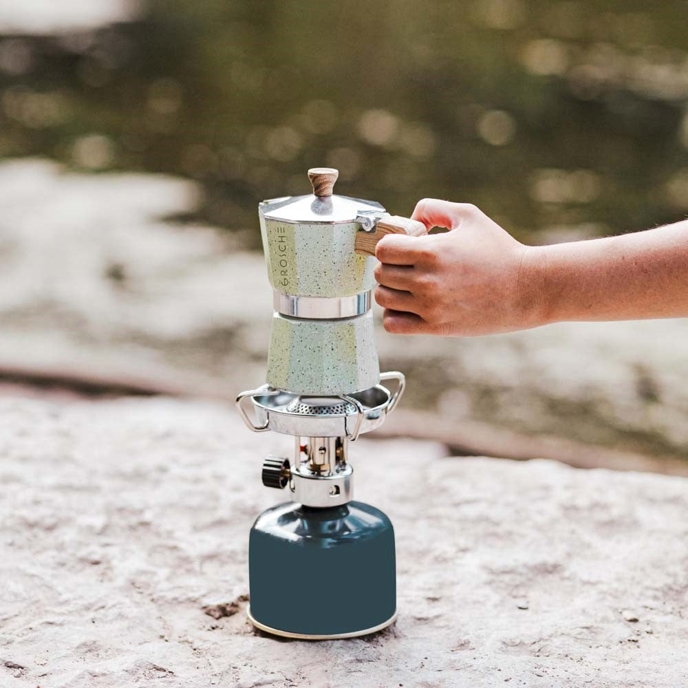 GROSCHE Milano Stone Moka Pot [6 Cup] – Blush Pink
