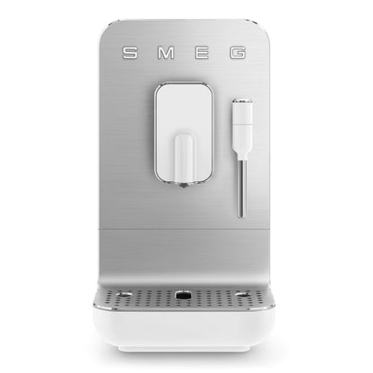 SMEG Fully Automatic Espresso Machine with Steam Wand - White