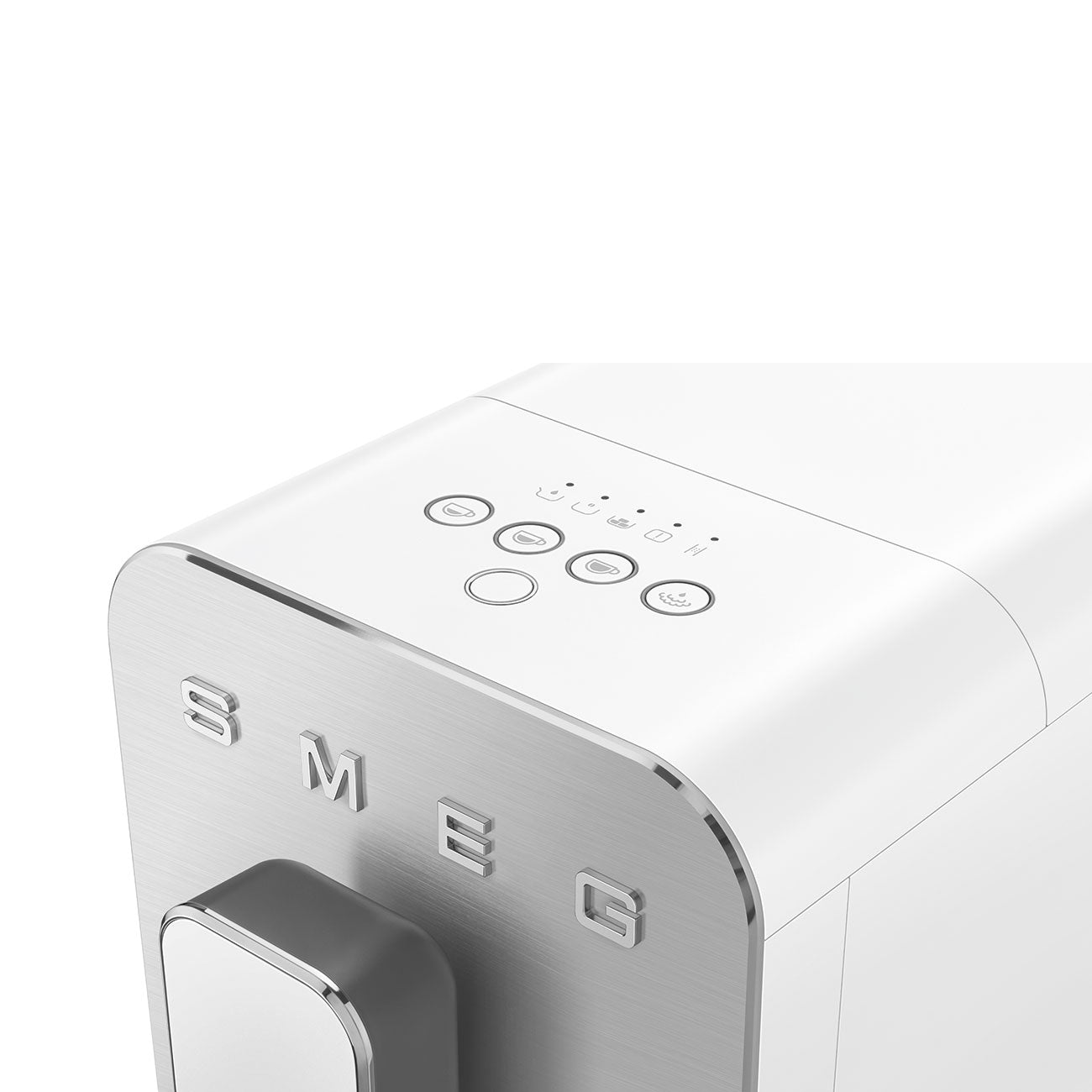 SMEG Fully Automatic Espresso Machine with Steam Wand - White