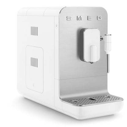 SMEG Fully Automatic Espresso Machine with Steam Wand - White