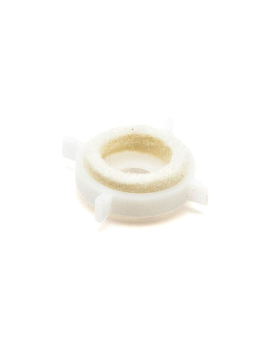 Plastic paddle wheel fitted with felt ring