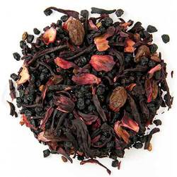 Assorted loose leaf tea on a white background