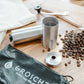 GROSCHE BREMEN MINI Travel Manual Burr Coffee Grinder, Storage Pouch