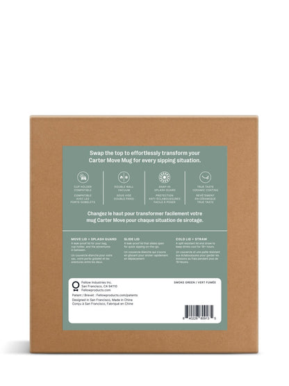 Box with a label on a white background