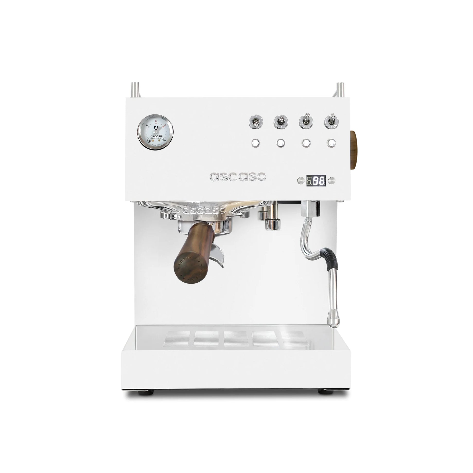 Ascaso Duo PID, White, Gold Roast Coffee