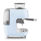SMEG EGF03 Espresso Coffee Machine with Built-In Grinder - Pastel Blue