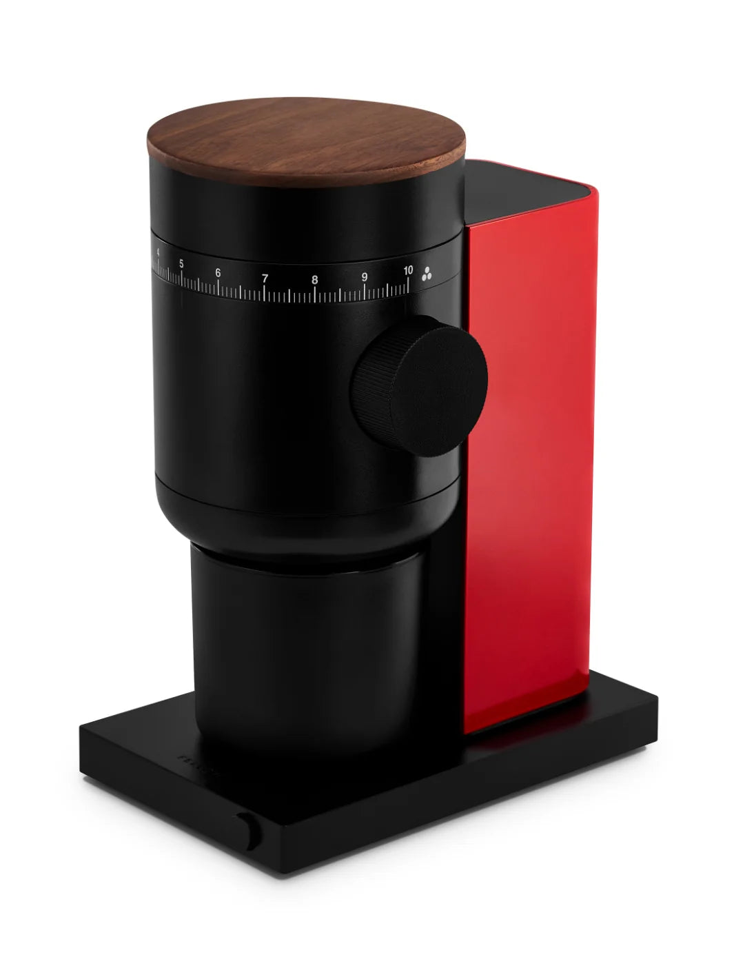 FELLOW Opus 2 All-Purpose Coffee Grinder - Cherry Red & Walnut