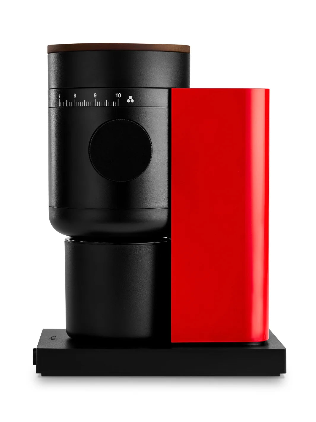 FELLOW Opus 2 All-Purpose Coffee Grinder - Cherry Red & Walnut