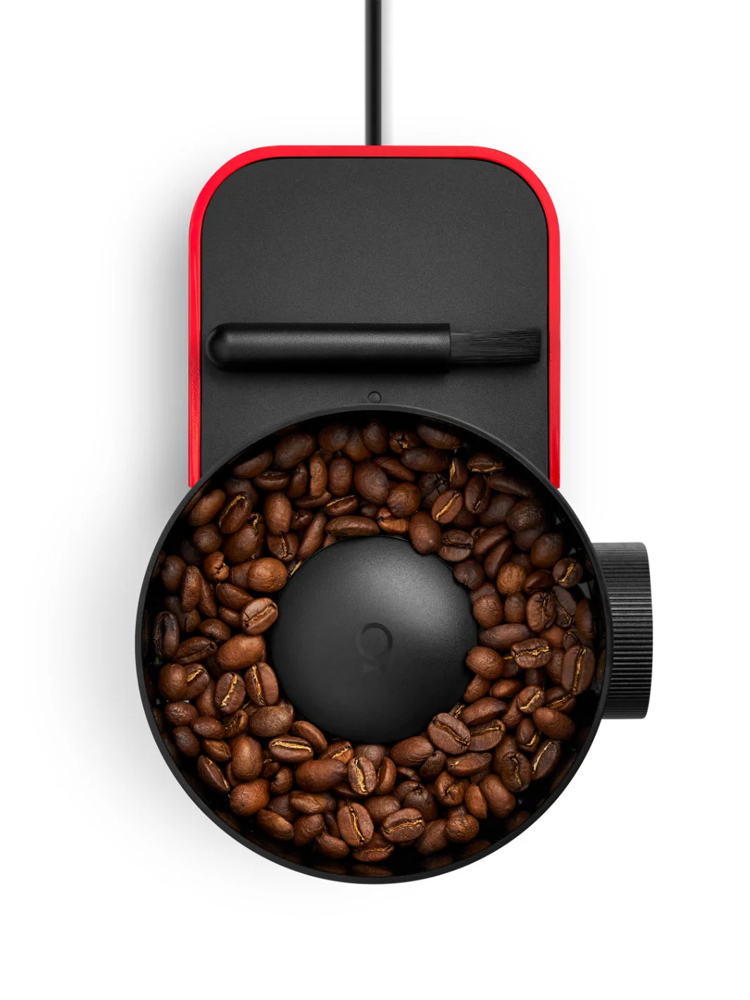 FELLOW Opus 2 All-Purpose Coffee Grinder - Cherry Red & Walnut