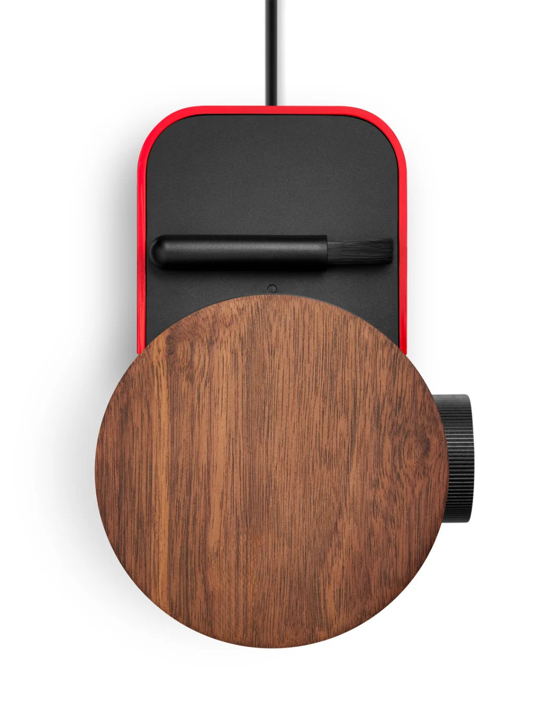 FELLOW Opus 2 All-Purpose Coffee Grinder - Cherry Red & Walnut