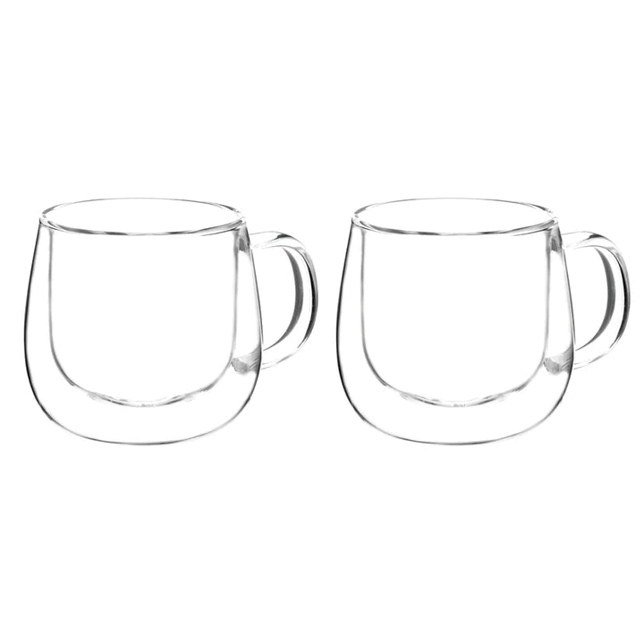 GROSCHE FRESNO Double Walled Glass Mugs, 2 x 270ml per pack