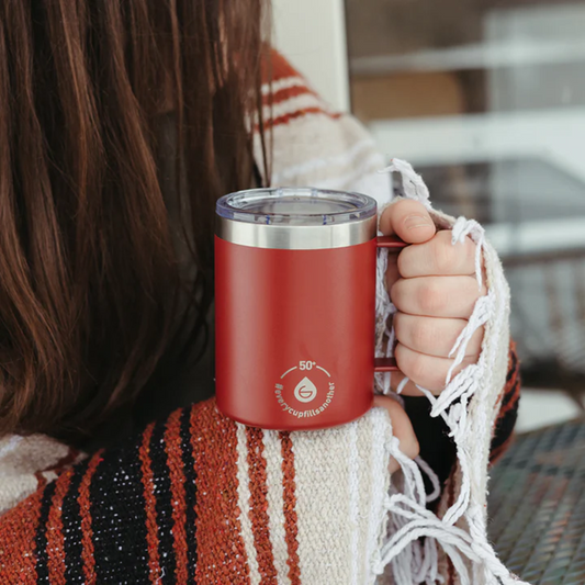 GROSCHE Everest Insulated Travel Mug [14oz] - Cottage Red