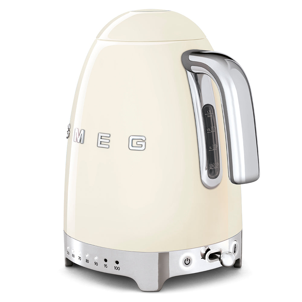 SMEG Variable Temperature Cordless Kettle [1.7L] - Cream