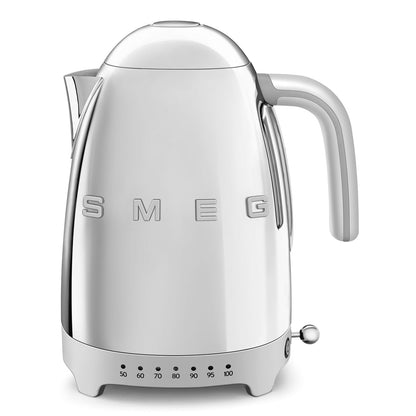 SMEG Variable Temperature Cordless Kettle [1.7L] - Stainless Steel