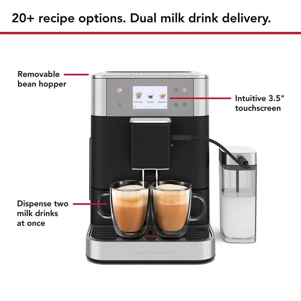 KITCHENAID KF7 Fully Automatic Espresso Machine - Cast Iron Black
