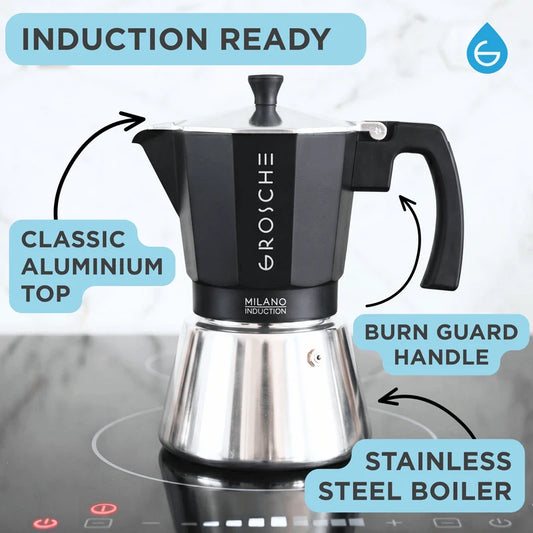 GROSCHE Milano Induction Moka Pot [9 Cup]