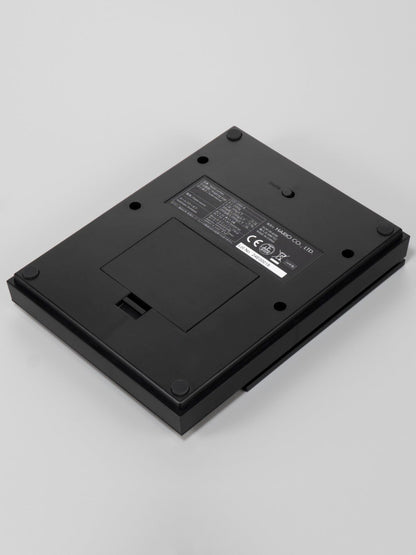 Black Hario coffee scale bottom view on a white background