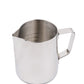 20oz Stainless steel frothing pitcher with internal measurements