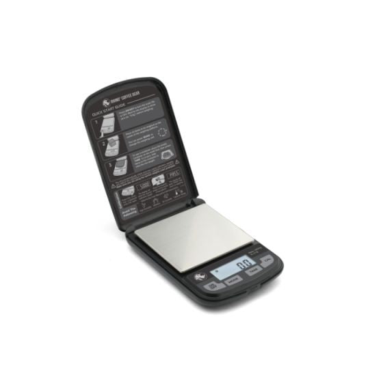 Rhino Brand Digital pocket scale on a white background