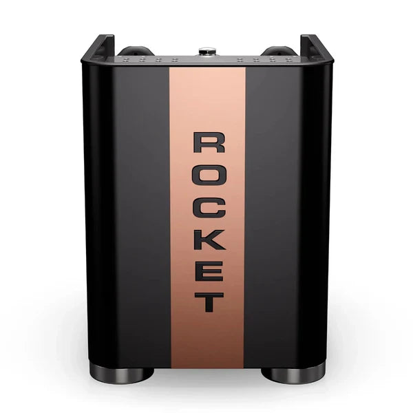 Rocket Appartamento TCA Black Copper Back Black and copper device with 'ROCKET' branding on a white background