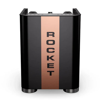Rocket Appartamento TCA Black Copper Back Black and copper device with 'ROCKET' branding on a white background