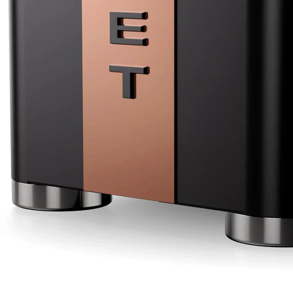 Rocket Appartamento TCA Black Copper Base Close up of Espresso Machine