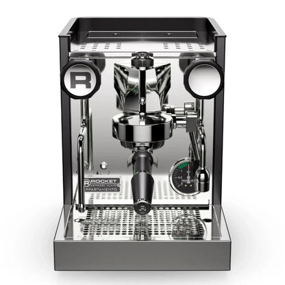 Espresso machine with a Rocket Espresso brand logo on a white background