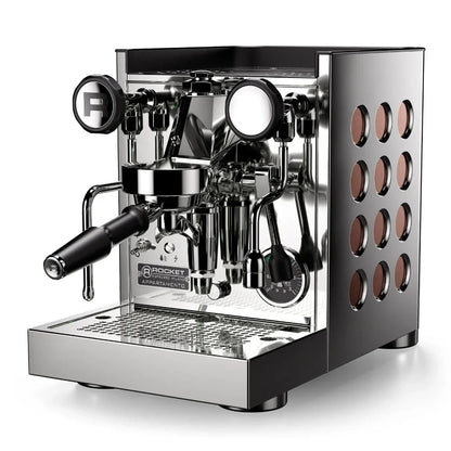 Espresso machine with a white background