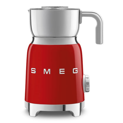 Red and silver Smeg frother