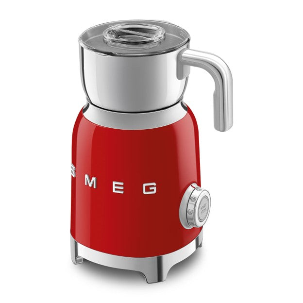 Red and silver Smeg mlk frother