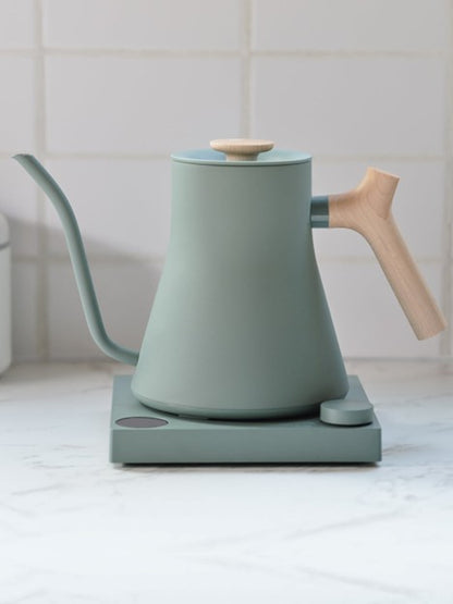 FELLOW Stagg EKG Pro Electric Pour Over Kettle - Smoke Green & Maple